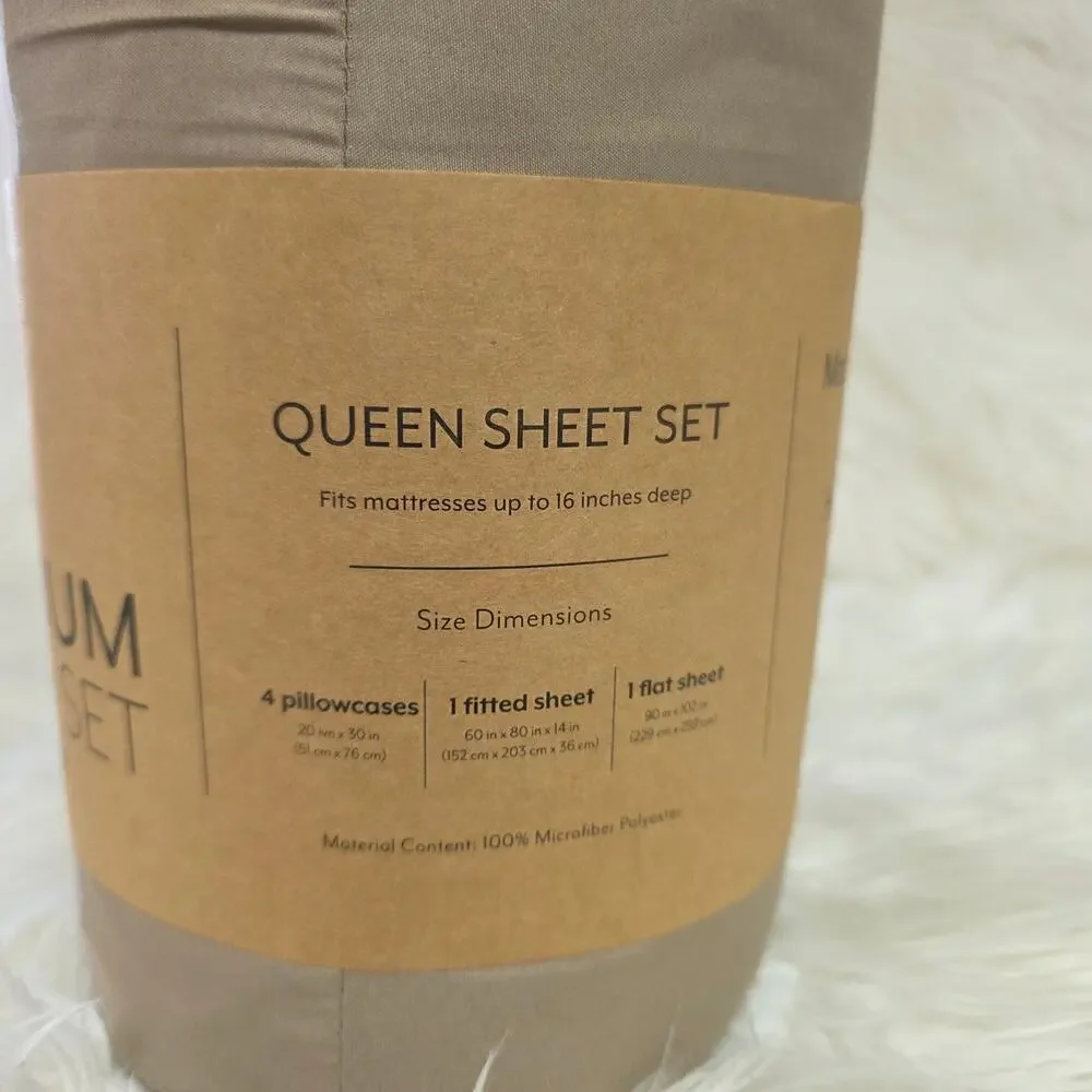 ienjoy Home Style Simplified 4-Pc. Sheet Set, Queen
